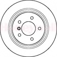 Тормозной диск BENDIX 562096B