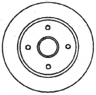 Тормозной диск BENDIX 561678B