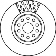 Тормозной диск BENDIX 562085B