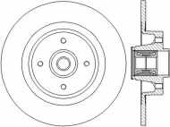 Тормозной диск BENDIX 562379B