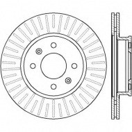 Тормозной диск BENDIX 562427B