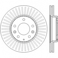 Тормозной диск BENDIX 562449B