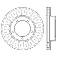 Тормозной диск BENDIX 562559BC