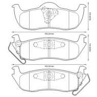 Комплект тормозных колодок BENDIX 573319B