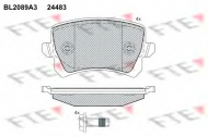 Комплект тормозных колодок FTE BL2089A3