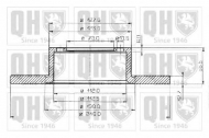 Тормозной диск QUINTON HAZELL BDC3154