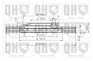 Тормозной диск QUINTON HAZELL BDC3529