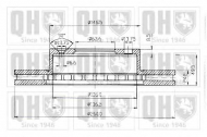 Тормозной диск QUINTON HAZELL BDC3608