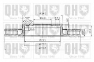 Тормозной диск QUINTON HAZELL BDC3680
