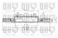 Тормозной диск QUINTON HAZELL BDC4668