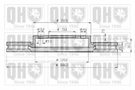 Тормозной диск QUINTON HAZELL BDC4678