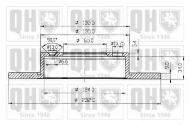 Тормозной диск QUINTON HAZELL BDC4753