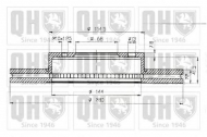 Тормозной диск QUINTON HAZELL BDC4850