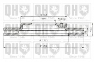 Тормозной диск QUINTON HAZELL BDC4945