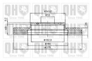Тормозной диск QUINTON HAZELL BDC5089