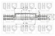 Тормозной диск QUINTON HAZELL BDC5231