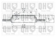 Тормозной диск QUINTON HAZELL BDC5232