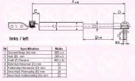 Газовая пружина KLOKKERHOLM 67117121