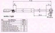 Газовая пружина KLOKKERHOLM 67117122