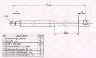 Газовая пружина KLOKKERHOLM 95427100