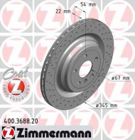 Тормозной диск ZIMMERMANN 400.3688.20