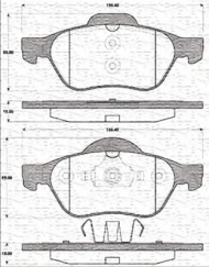 Комплект тормозных колодок MAGNETI MARELLI 363702161242