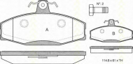 Комплект тормозных колодок TRISCAN 8110 29007