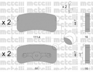 Комплект тормозных колодок METELLI 22-0400-1