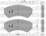Комплект тормозных колодок METELLI 22-0709-1