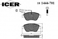 Комплект тормозных колодок ICER 181444-701