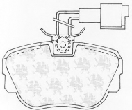 Комплект тормозных колодок QH Benelux BP534