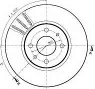 Тормозной диск QH Benelux BDC4628