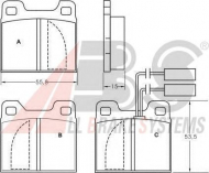 Комплект тормозных колодок A.B.S. 36013 OE