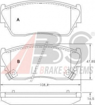 Комплект тормозных колодок A.B.S. 36728 OE