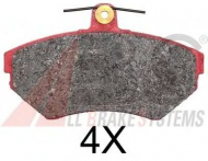 Комплект тормозных колодок A.B.S. 37011S