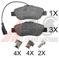 Комплект тормозных колодок A.B.S. 37594 OE