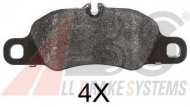 Комплект тормозных колодок A.B.S. 37782 OE
