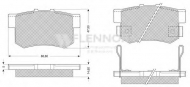 Комплект тормозных колодок FLENNOR FB210259