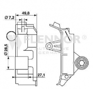 Амортизатор FLENNOR FD10004
