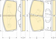 Комплект тормозных колодок GIRLING 6108869
