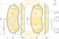 Комплект тормозных колодок GIRLING 6118201