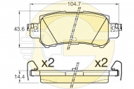Комплект тормозных колодок GIRLING 6135395