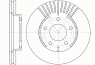 Тормозной диск KAWE 6840 10