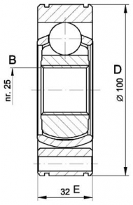 Шарнирный комплект OPEN PARTS CVJ5419.20