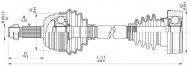 Вал OPEN PARTS DRS6338.00