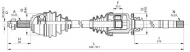 Вал OPEN PARTS DRS6341.00