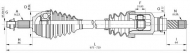 Вал OPEN PARTS DRS6345.00