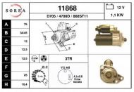 Стартер EAI 11868