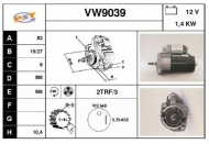 Стартер SNRA VW9039
