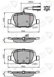 Комплект тормозных колодок COMLINE ADB11026